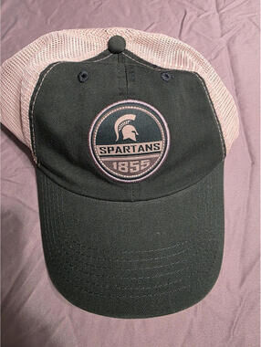 Captivating Headwear Michigan State Spartans Green Beige Hat